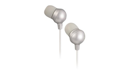 JVC HAFR36S Marshmallow Inner Ear Headphones with Microphone and Remote (Silver) (Discontinued by Manufacturer)