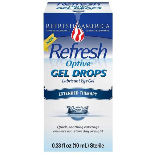 Refresh Optive Gel Drops - 0.33 oz, Pack of 3
