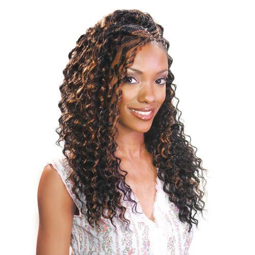 FreeTress Synthetic Hair Braids Deep Twist Bulk 22" (6-Pack, 613)