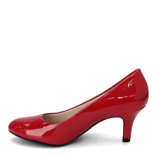 LifeStride womens Parigi Dress Pump, Fire Red Patent, 6.5 US