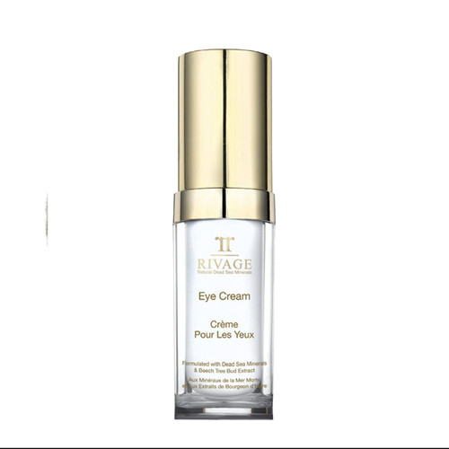 RIVAGE NATURAL DEAD SEA MINERALS Eye Cream 20ML ENHANCED WITH DEAD SEA SALT FORMULATED with DEAD SEA MINERALS and BEECH TREE BUD EXTRACT VEGAN FRIENDLY, NO ANIMAL TESTING, NO HARSH CHEMICALS