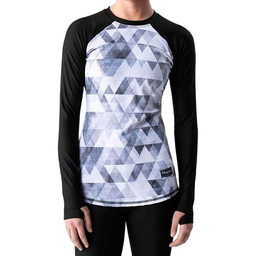 BLACKSTRAP Women's Pinnacle Crew Baselayer Top (Grunge Gray, Medium)