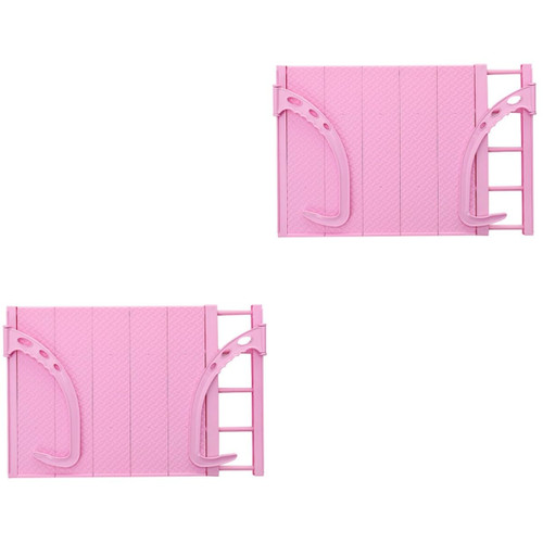 NOLITOY 2pcs Telescopic Drying Rack Collapsible Drying Rack for Clothes Over Door Clothes Hanger Rack Shirt Hangers Laundry Drying Rack Pants Hanger Clothes Rack Home Hanger Shoes Hanger