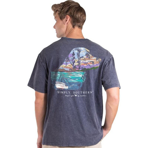 Simply Southern Lighthouse - Dog - Adult T-Shirt (as1, Alpha, m, Regular, Regular) Heather Gray