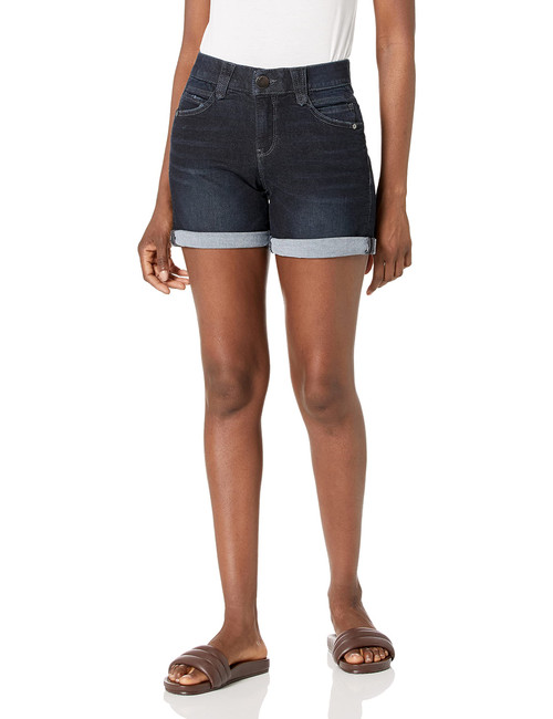 Democracy Women's Ab Solution 5" Short, Dark Indigo Artisanal, 4