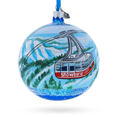 Snowbird Ski Resort, Utah, USA Glass Ball Christmas Ornament Snowbird Ski Resort, Utah, USA Glass Ball Christmas Ornament