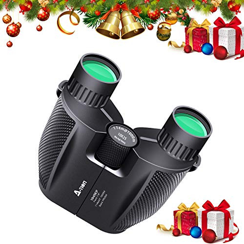 N-LIfe Compact Binoculars For Adults Kids Outdoor Traveling Hunting Bird Watching Binoculars 10x25 Light Weight Waterproof Fogproof Sports Fun Sightseeing