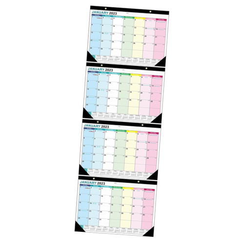 Ciieeo 4pcs Decor Wall Calendar Schedule Planning Calendars Planner Calendar for Home Wall Hanging Calendar Monthly Calendar Monthly Planner Calendar Metal Multifunction Office Pendant