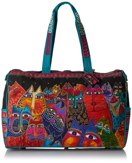 Laurel Burch 277654 Travel Bag Zipper Top 21"X8"X16", Fantasticats Laurel Burch 277654 Travel Bag Zipper Top 21"X8"X16", Fantasticats