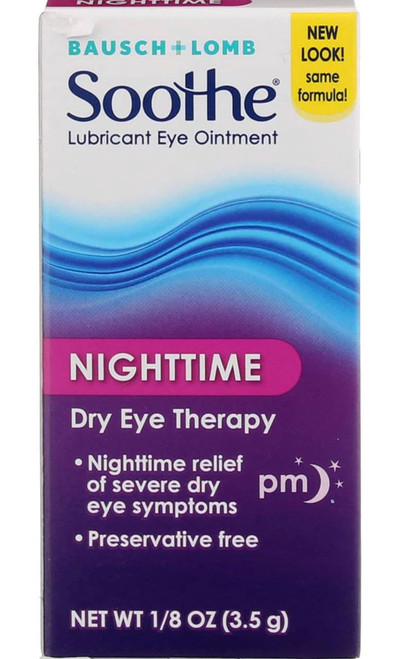 Bausch & Lomb Soothe Lubricant Eye Ointment Night Time 3.50 g (Pack of 3)