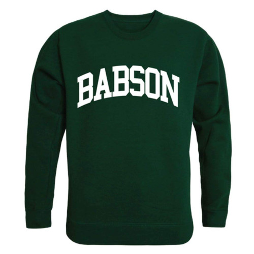 W Republic Babson College Beavers Arch Crewneck Pullover Sweatshirt Sweater Forest Large