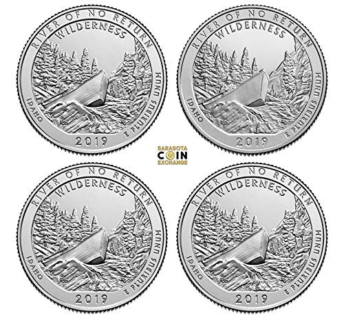 2019 Various Mint Marks S, S, P & D America the Beautiful River of No Return Uncirculated Quarters SSPD Quarters River of No Return Quarters US Mint