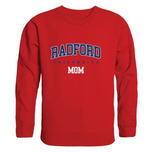W Republic Radford University Highlanders Mom Fleece Crewneck Pullover Sweatshirt Red XX-Large