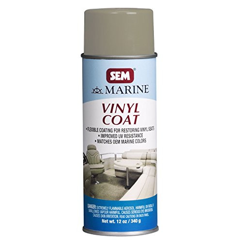 SEM M25153 Marine Stingray Taupe Vinyl Coat Vinyl and Plastic Repair Coating for Marine Vinyl