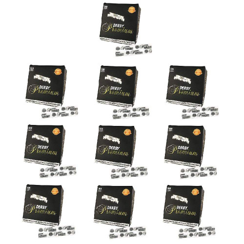DERBY Barber Razor Premium Single Edge Blade 100 Count SR-05298 (10 Pack)