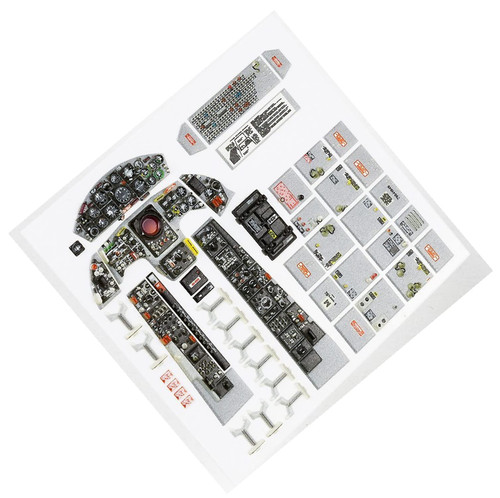 Red Fox QS-32118 1/32 F-104G Starfighter 3D Acrylic Cockpit Instrument Panel (for Italeri)