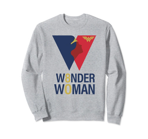 DC Comics Wonder Woman 80th Simple Silhouette Logo Sweatshirt