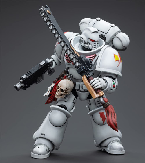 HiPlay JoyToy Warhammer 40K White Scars Assault lntercessor Brother Batjargal 1:18 Scale Collectible Action Figure