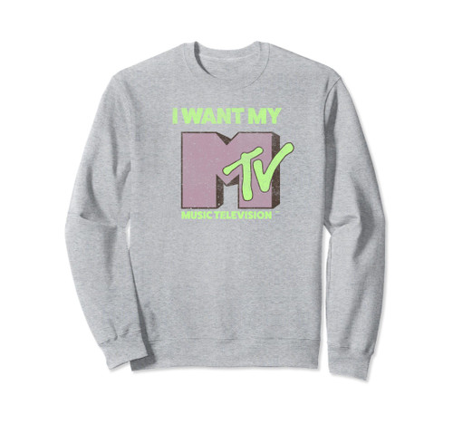 MTV I Want My Music Television Simple Logo Sweatshirt MTV I Want My Music Television Simple Logo Sweatshirt