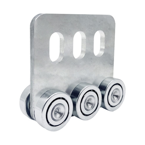 2 Pack 6 Wheel Trolley Assembly, Stable Welded Roller Trolley for 1-5/8" Wide and All 1-5/8" or Taller Strut Channel