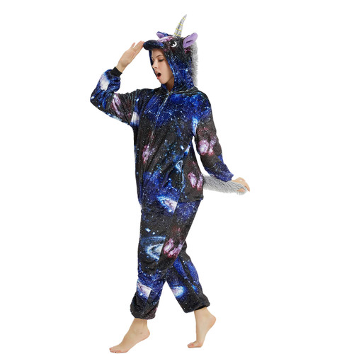 ANBOTA Unicorn Costume Onesie for Adult Women Men Halloween Pajama (XX-Large, A-Galaxy Unicorn) ANBOTA Unicorn Costume Onesie for Adult Women Men Halloween Pajama (XX-Large, A-Galaxy Unicorn)