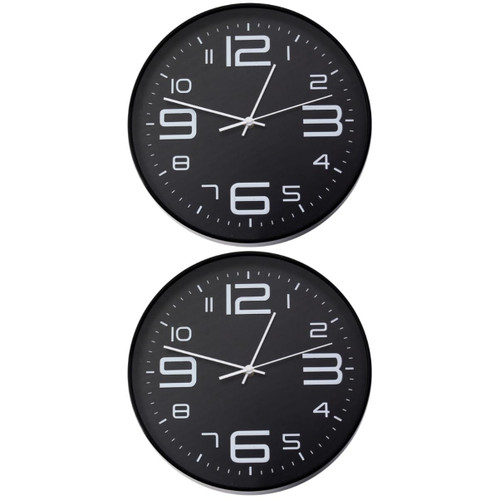 IMIKEYA 2 pcs Large Number Digital Clock Wall Clock Wall Hanging Clock Decoration Clock DIY Clock Fashion Decorate