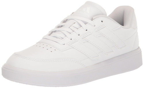 adidas Men's CourtBlock Sneaker, White/White/White, 11