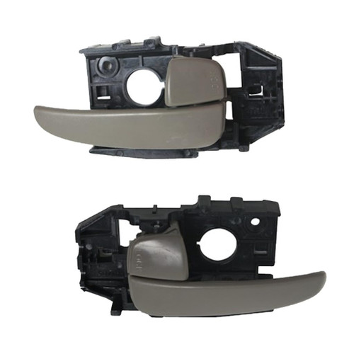 KarParts360 for Hyundai Elantra 2001-2006 Door Handle Driver and Passenger Side | Pair | Front | Interior | Beige | with Door Lock Button | GLS/GT/Limited | Replacement for 826102D000, 826202D000