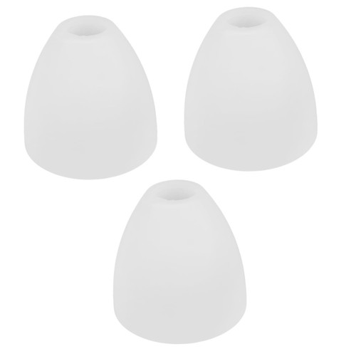 DOITOOL 3pcs Chandelier Shade Glass Drum Lamp Shade Ceiling Light Fixture Bubble Glass Shade Lamp Shade for Pendant Lamp Bedside Light Bulbs Pendant Lamp Shade Lampshade E27 Vertical White