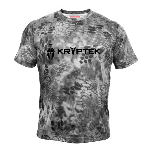 Kryptek Men's Standard Hyperion Short Sleeve Logo Crew, RAID, XS