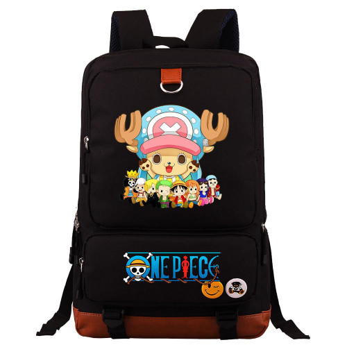 Noyiban One Piece Anime Backpack Large Capacity Shoulder Backpack for Outdoor Travel
