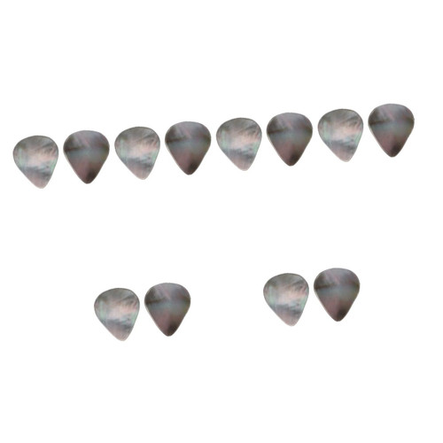 VICASKY 12 Pcs guitar pick ukelele pick music ukulele picks guitar plectrum shells capo guitar thumb picks bass pick parts celluloid picks acoustic guitars picks with bag natural white set