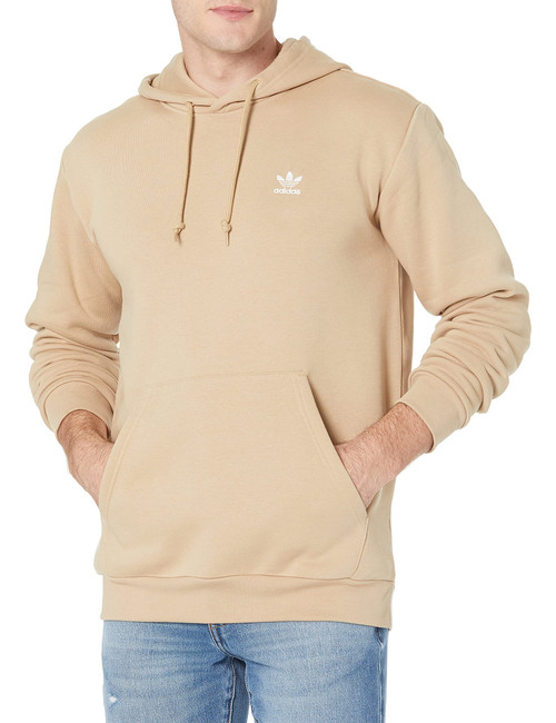 adidas Originals Men's Trefoil Essentials Hoodie, Beige Tone, Small