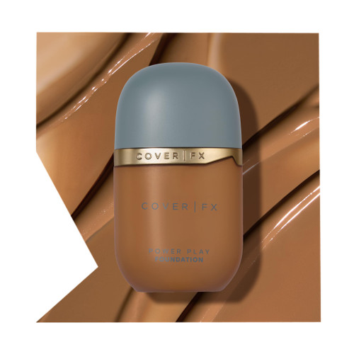 COVER FX Power Play Foundation - Shade D3 - Buildable Full Coverage - Waterproof Sweat-Proof Transfer-Proof - Natural Matte Finish - All Skin Types