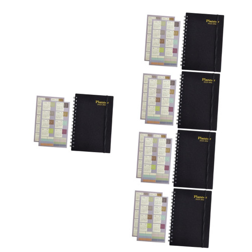 MAGICLULU 5pcs 2023 Coil Book Monthly Planner To Do List Notebook Planning Handbook To Do List Notepads 2023 Planner Notebook Pocket Note Pad Plans Notebook Paper Hardcover Spiral Book A5