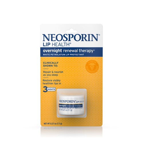 Neosporin Lip Health Overnight Renewal Therapy 0.27 oz (Pack of 8)