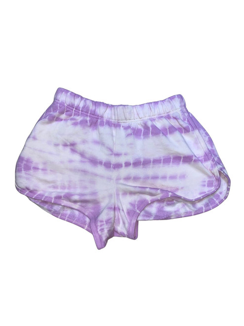 Victoria's Secret Pink Varsity Shorts Multi Color Tie Dye Purple Size Large New