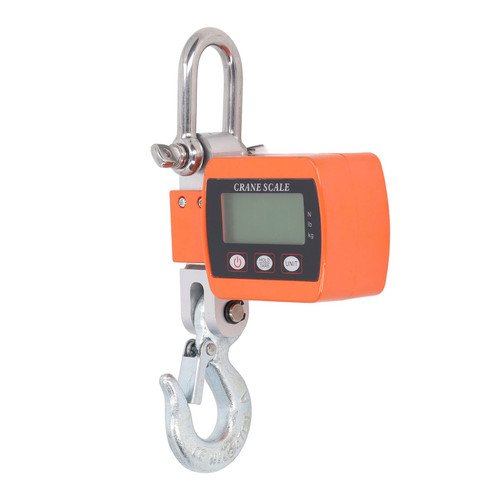 Digital Hanging Hook Scale, 1102lb 500kg Electronic Crane Scale LCD Display Portable Hanging Weight Scale High Accuracy Wireless Industrial Crane Scale for Farm, Hunting, Fishing