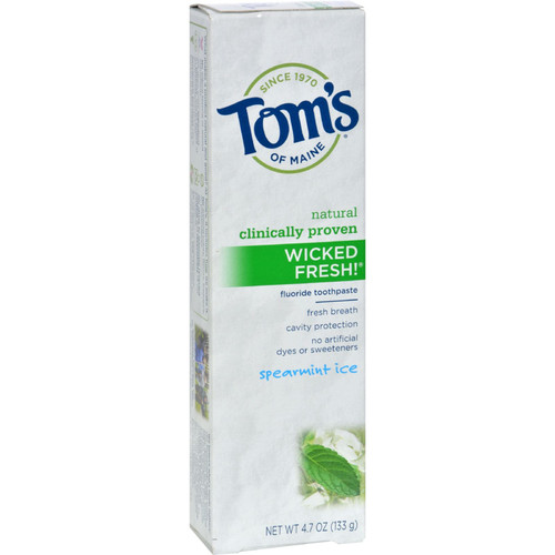 Tom's Of Maine Wicked Fresh! Toothpaste, Spearmint Ice, 4.7 Ounce, 6 Count
