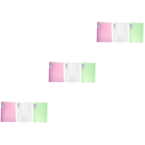 Ciieeo 9 Pcs Binder Clear Envelopes Travel Folder Table Top Protector Document Folders Document Organizer Clear Plastic Envelopes Document Pouch Desktop File Organizer Documents Organizer