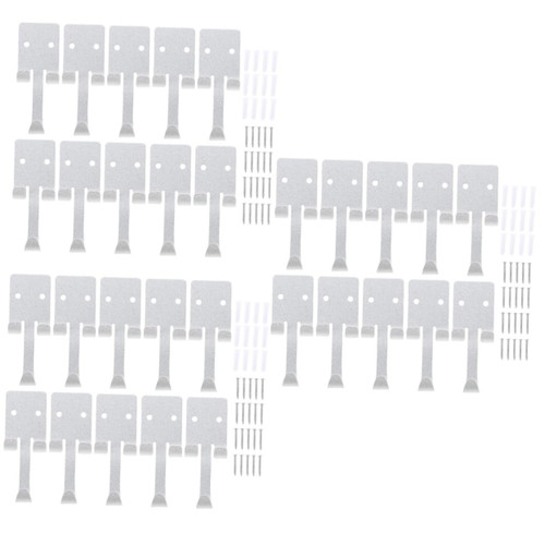 Cabilock 30 pcs Clothes Hook Wire Hangers Hooks Shower Towel Hook Metal s Heavy Duty Wall Hook Towel Clips Metal Clothing Towel Hanger hat Hangers Coat Rack Outdoor Space Aluminum