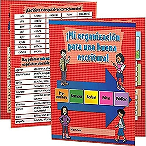 Really Good Stuff Spanish Writing Process Folder (Mi organizacion para UNA Buena escritura) - 12 folders