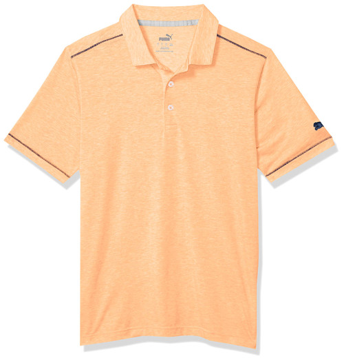 PUMA GOLF 2020 Men's Rancho Polo, Cantaloupe Heather, Medium