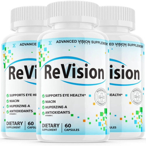 (3 Pack) Revision Eye Supplement, Revision Eye Pro Pills Capsules Tablets, Revision 2.0 Formula Advanced Vision (180 Capsules)