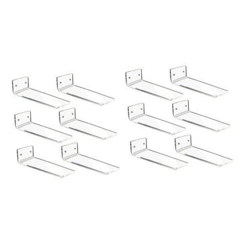 Cabilock 12 pcs sneaker display stand acrylic shelf display shelves floating sneaker stand wall shoe rack floating shoe floating shelves shoe shelves for wall puppet sports shoes