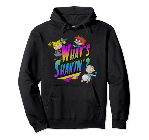 Nickelodeon Rugrats Vintage Neon What's Shakin'? Pullover Hoodie Nickelodeon Rugrats Vintage Neon What's Shakin'? Pullover Hoodie