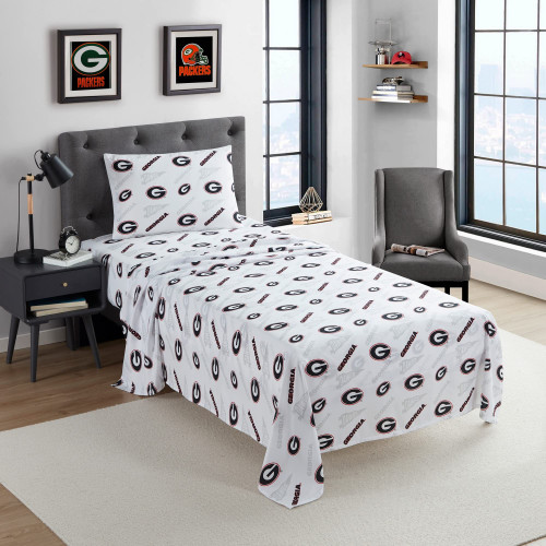 Northwest NCAA Georgia Bulldogs Sheet Set Full