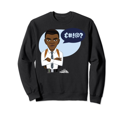 Marvel Captain Marvel Nick Fury Say What? Sweatshirt