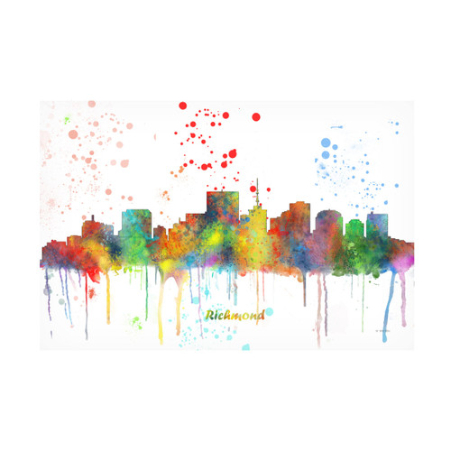 Trademark Fine Art 'Richmond Virginia Skyline Mclr 1' Canvas Art by Marlene Watson 12x19