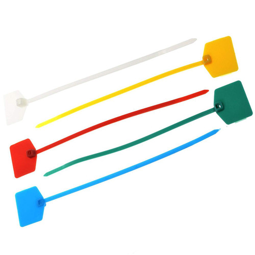 Ogrmar 50pcs Cable Label Mark Tag / Ethernet Wire Zip Ties Cable with Marking Label